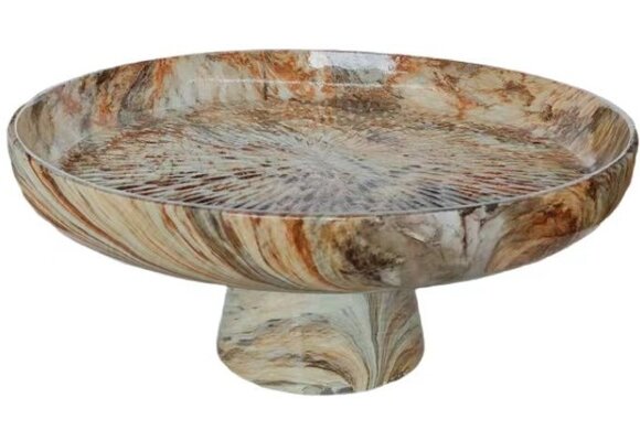 Decoratieschaal Alma | Bruin Marmer