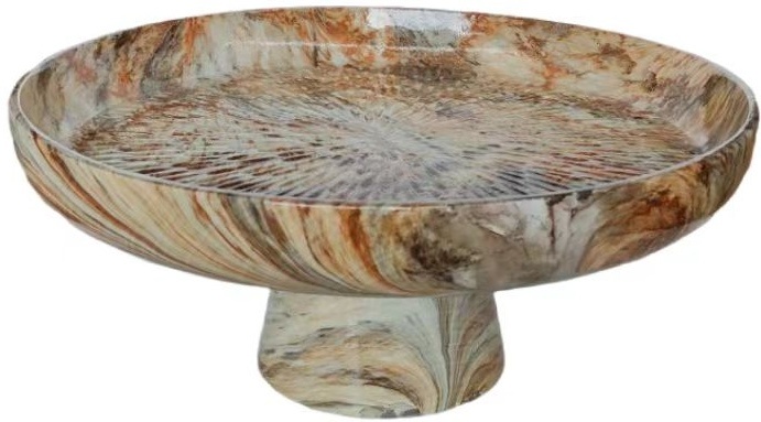 Decoratieschaal Alma | Bruin Marmer