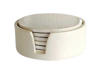 Onderzetters Nola | Pearl White