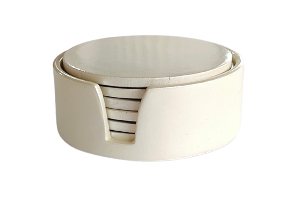 Onderzetters Nola | Pearl White