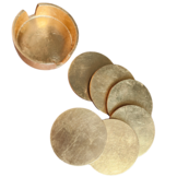 Onderzetters Nola | Goud Bladzilver