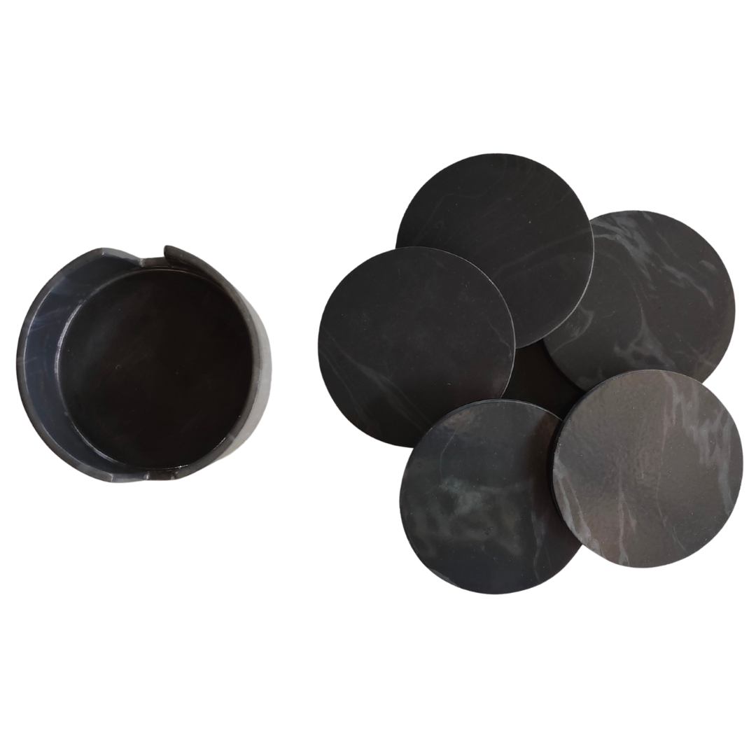 Onderzetters Nola | Zwart Marmer