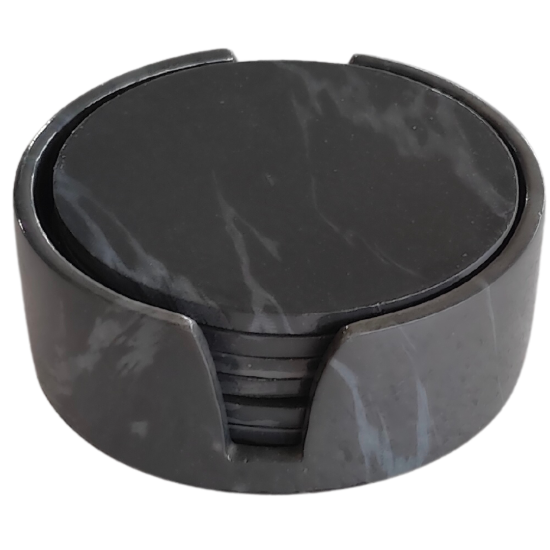 Onderzetters Nola | Zwart Marmer