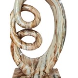 Ornament Curl | Bruin marmer