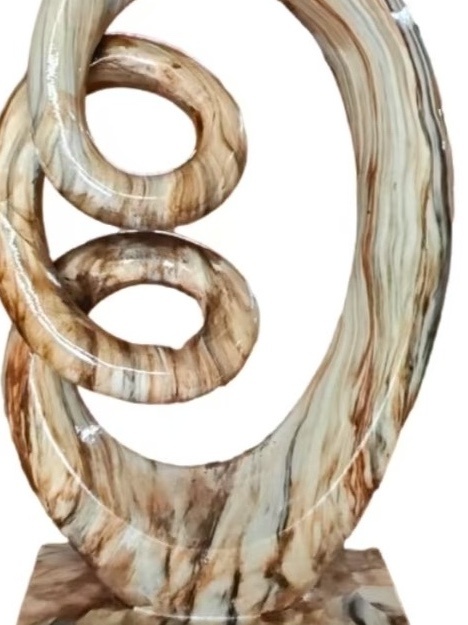 Ornament Curl | Bruin marmer