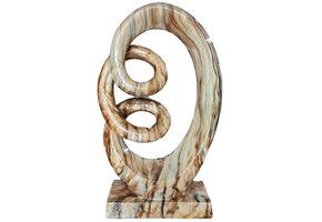 Ornament Curl | Bruin marmer