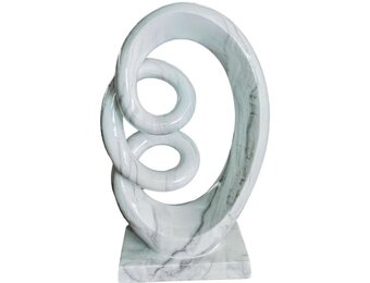 Ornament Curl | Wit Marmer