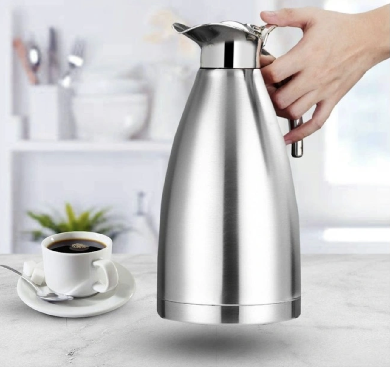 Thermoskan Bavary Zilver set van 2