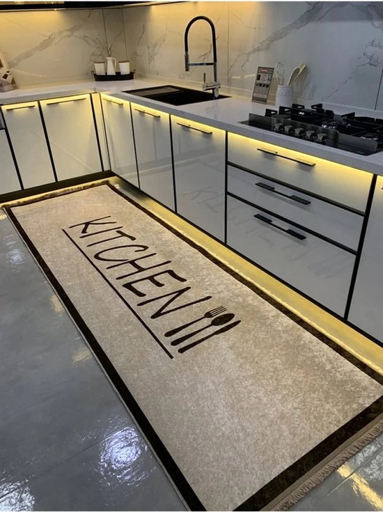 Keukenloper Bruin/Zand | 80 x 180 cm