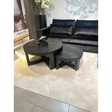 Salontafel Visgraat | Zwart Eiken Fineer - set van 2