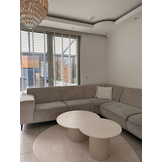 Salontafel Ronda | Gebroken Wit Eiken Fineer - set van 2