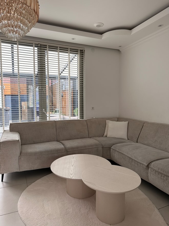 Salontafel Ronda | Gebroken Wit Eiken Fineer - set van 2