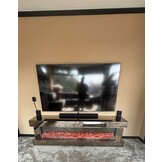 TV-Meubel Oxton - Sepia - incl. Sfeerhaard