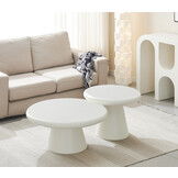 Salontafel Amy | Set van 2 | Rond - Japandi