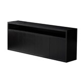 Dressoir Blackwood | Zwart Eiken Fineer - 200 x 40 cm