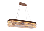 Hanglamp Rima - Ovaal | Rosé goud - 95 x 30 cm