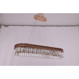 Hanglamp Rima - Ovaal | Rosé goud - 95 x 30 cm