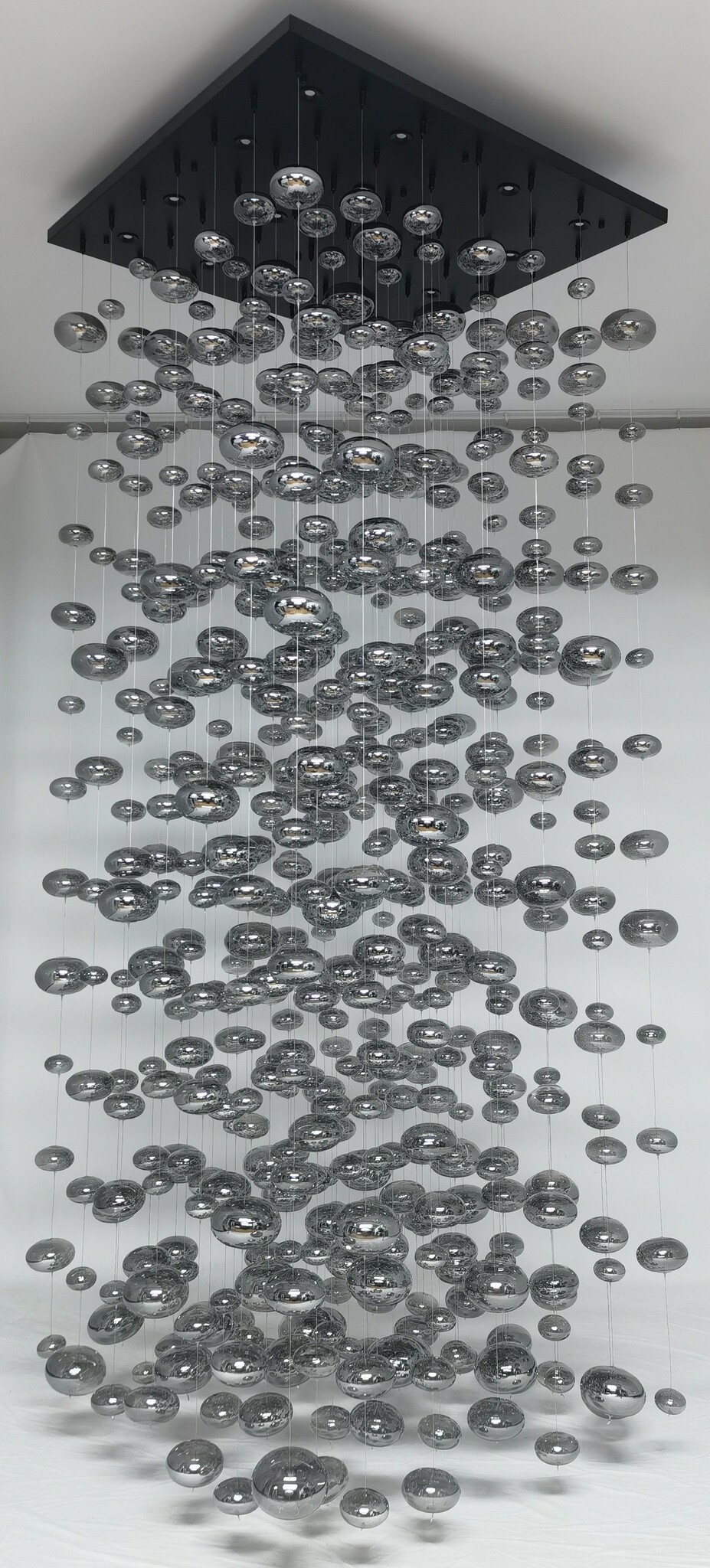 Videlamp Bubbles Smoke glas D100 x H250 cm