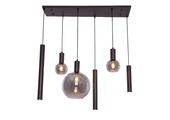 Hanglamp Aura  - Zwart - 6 lichts - Rechthoekig