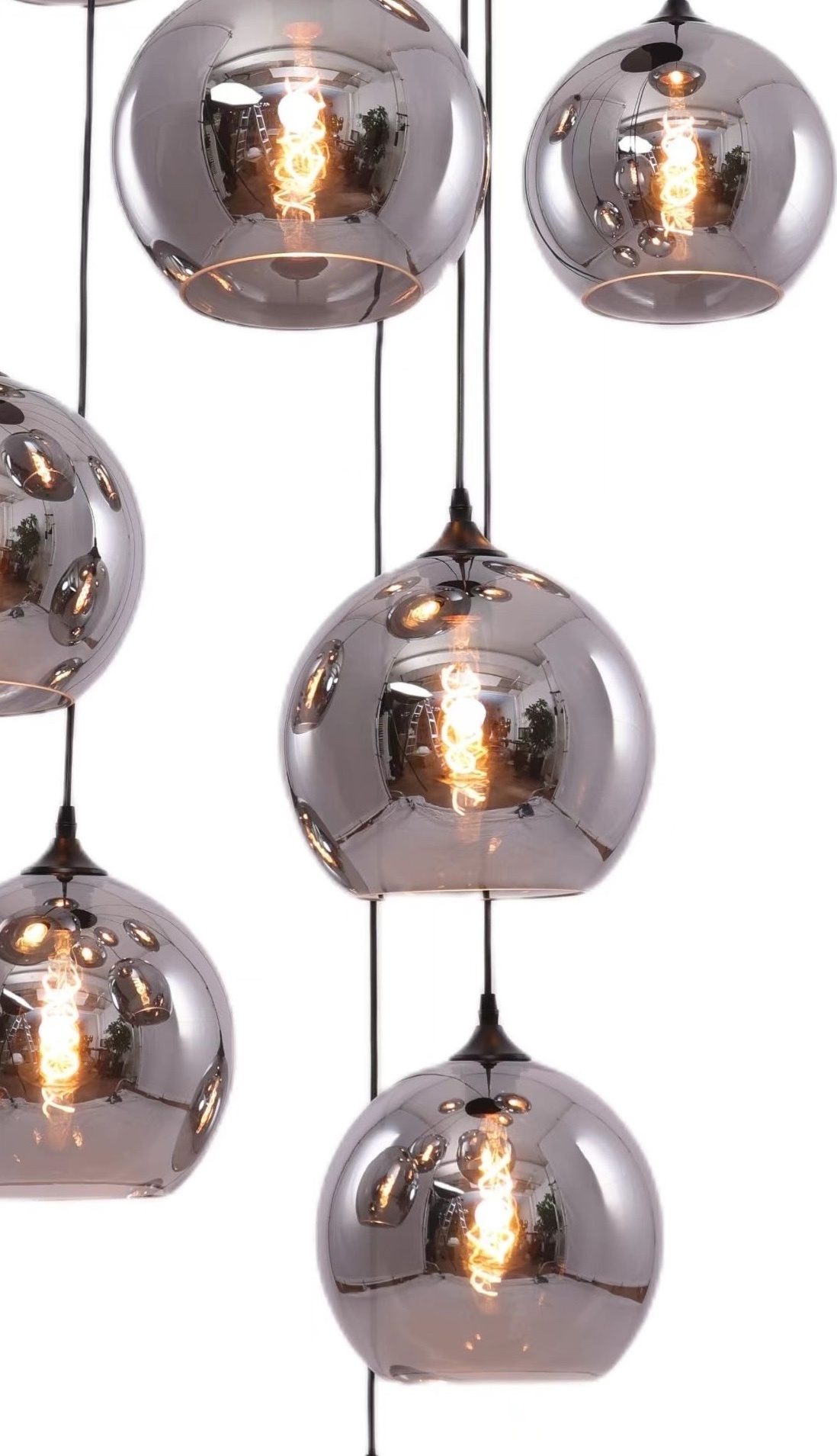 Videlamp Illusion 9 lichts D60 x 400 cm