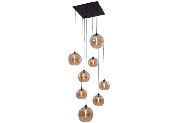 Videlamp Illusion Amberglas 8 lichts D60 x 400 cm