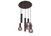 Hanglamp Aura  - Zwart - 5 lichts - Rond