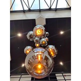 Videlamp Hanglamp smoke Illusion 16 lichts D100 x 400 cm