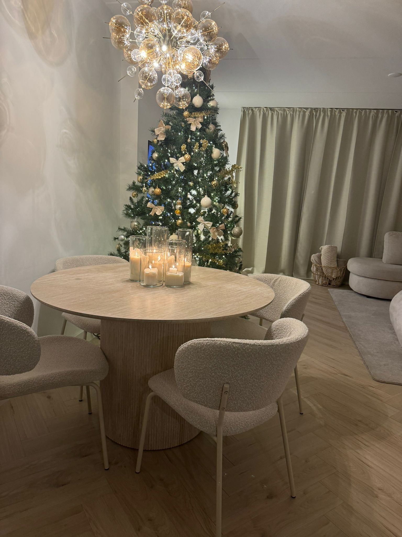 Eettafel Ronda | Light Oak fineer - Rond Ø 120 cm