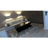 Salontafel Blackwood Zwart Eiken Fineer | Rechthoekig