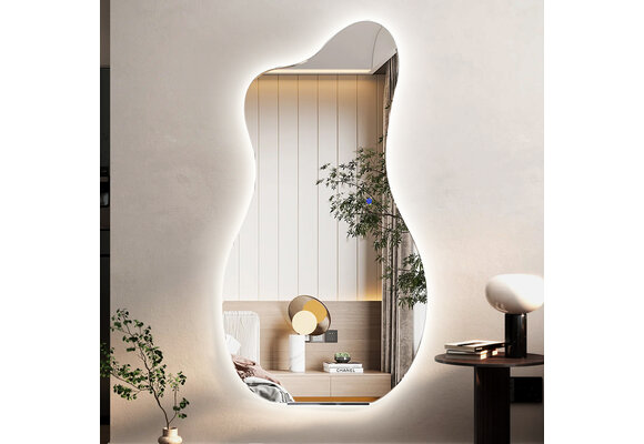 Organische spiegel - met LED-verlichting