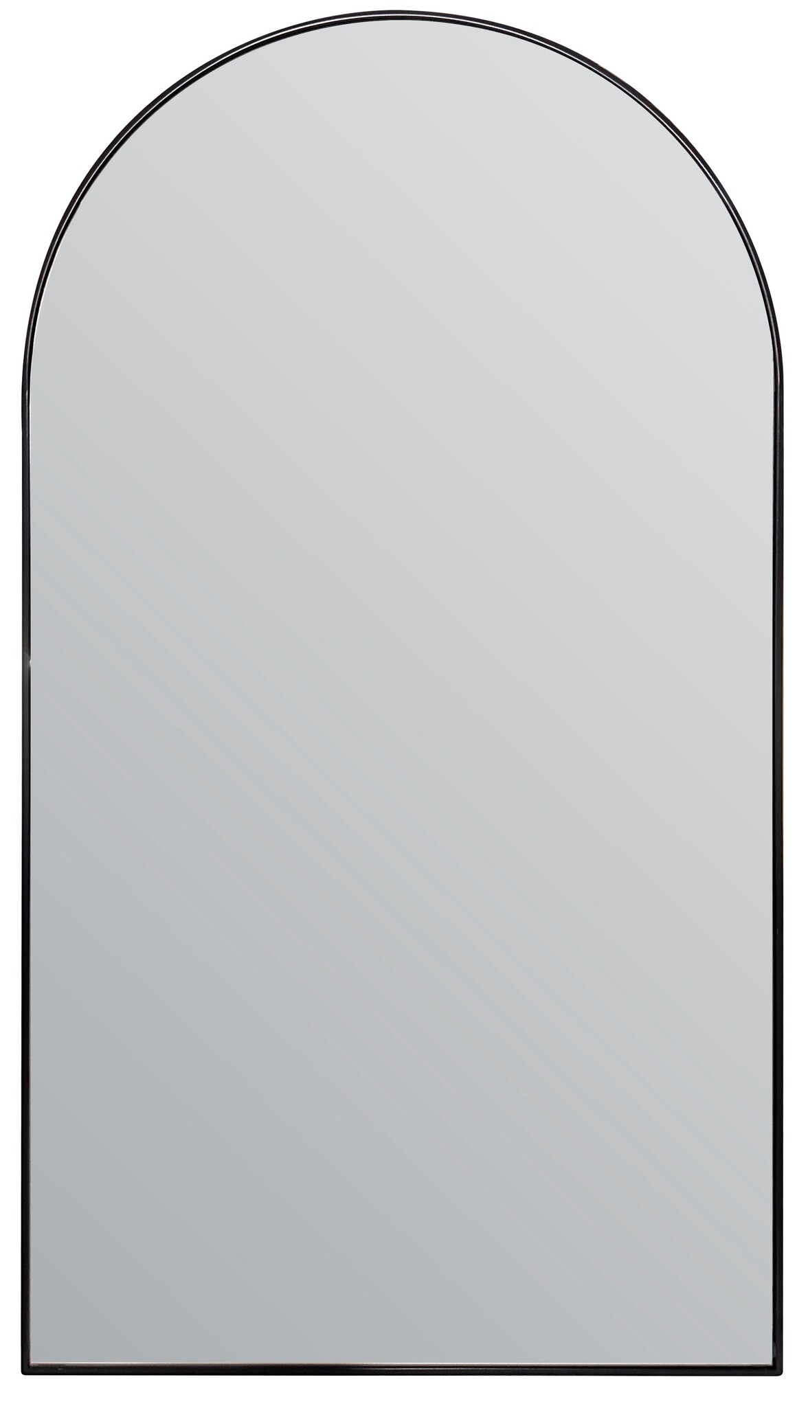 Boogspiegel Zwart 100x180 cm - Staand- en Hangsysteem