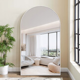 Boogspiegel Wit 100x180 - Staand- en Hangsysteem