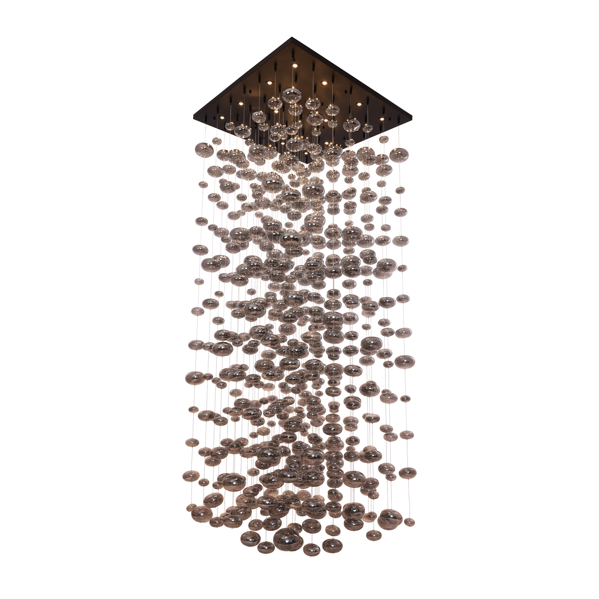 Videlamp Bubbles Smoke glas D100 x H250 cm