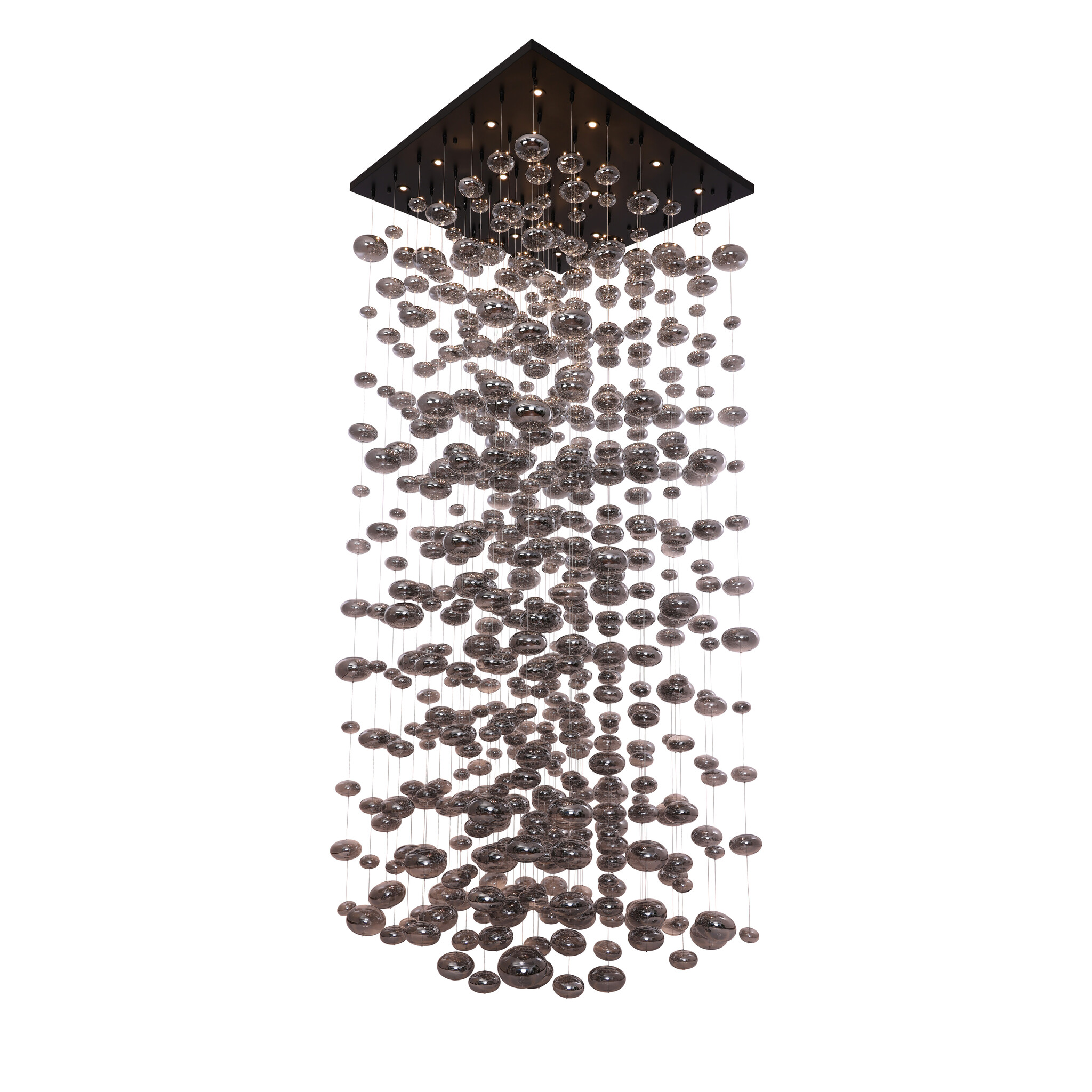 Videlamp Bubbles Smoke glas D100 x H250 cm