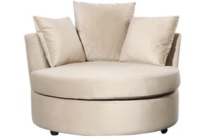Loveseat Siena - Taupe velvet - Quartz 903