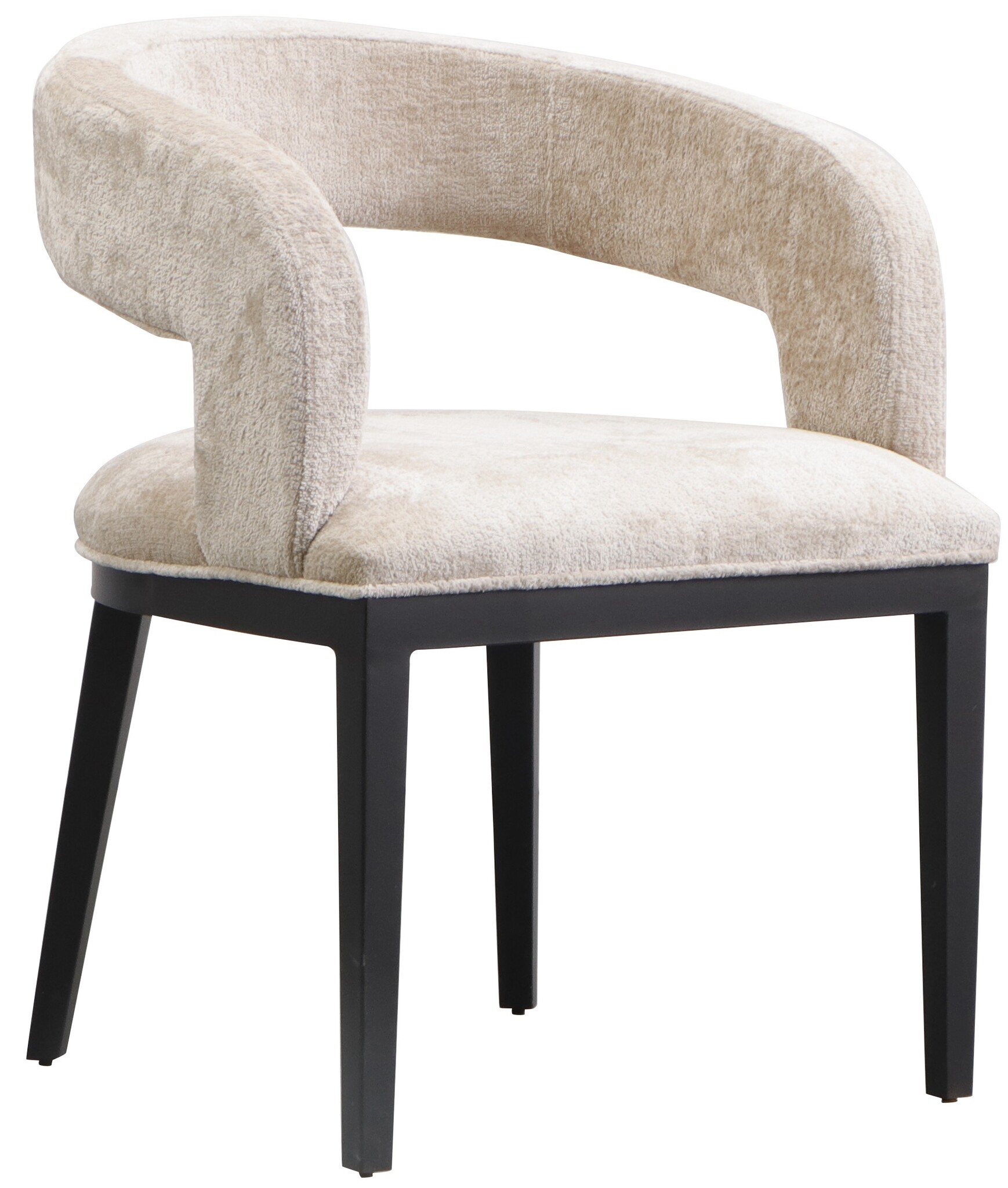 Eetkamerstoel Azure - Beige Chenille - Bergen 902