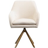 Draaistoel Mercure - Wit Chenille - Bergen 900