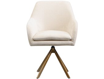 Draaistoel Mercure - Wit Chenille