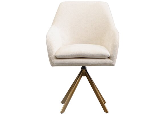 Draaistoel Mercure - Wit Chenille