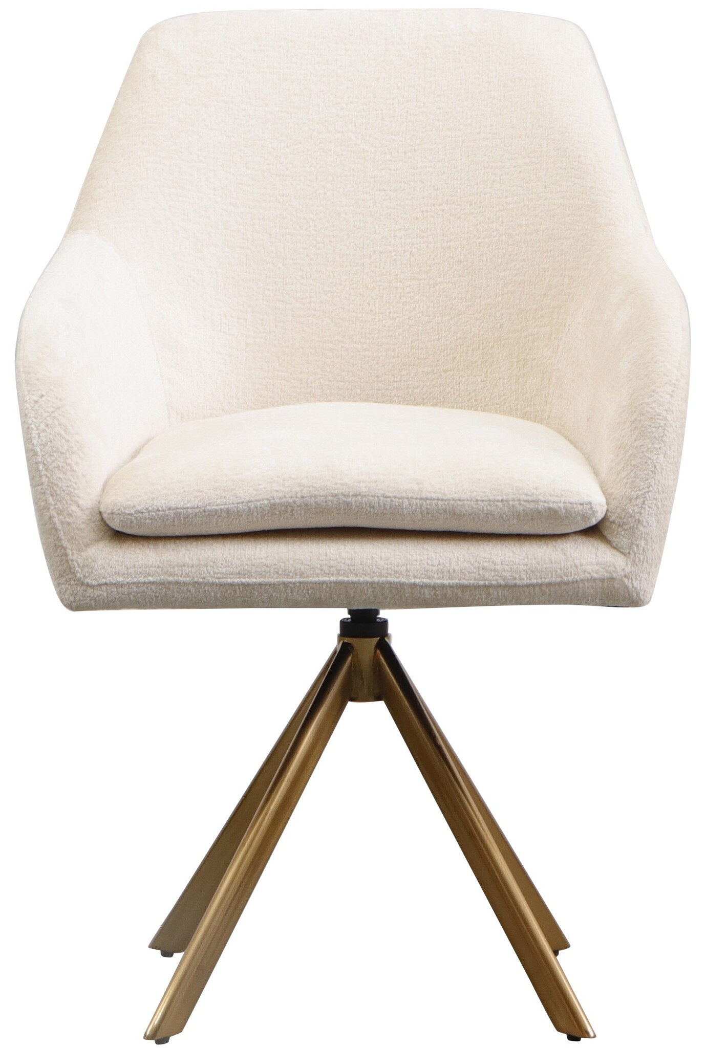 Draaistoel Mercure - Wit Chenille - Bergen 900