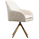 Draaistoel Mercure - Wit Chenille - Bergen 900