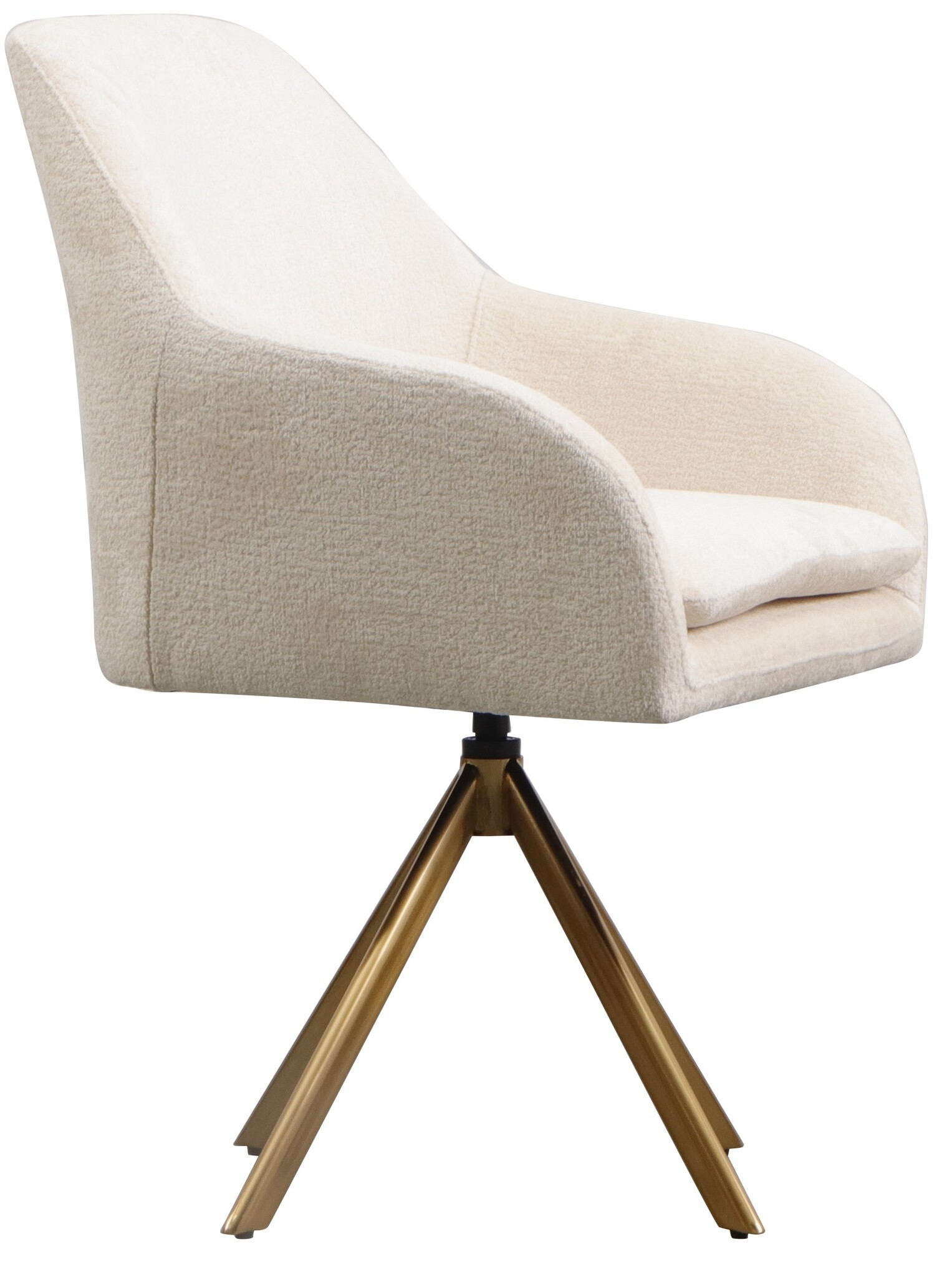 Draaistoel Mercure - Wit Chenille - Bergen 900