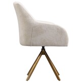 Draaistoel Mercure - Wit Chenille - Bergen 900