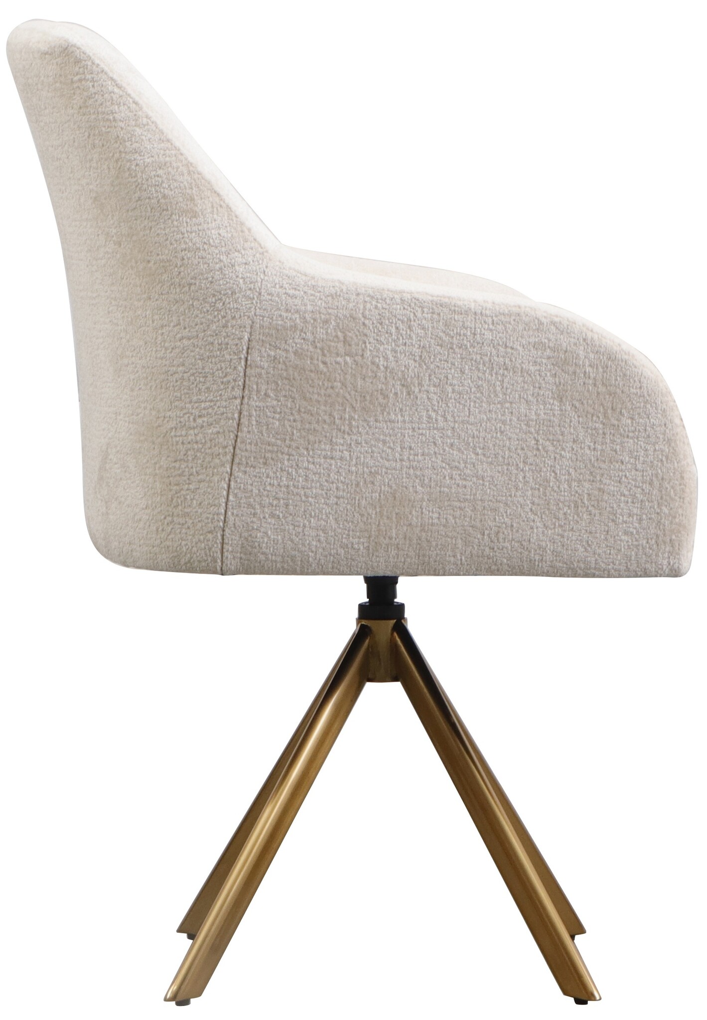 Draaistoel Mercure - Wit Chenille - Bergen 900