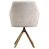 Draaistoel Mercure - Wit Chenille - Bergen 900