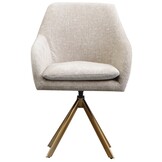 Draaistoel Mercure - Taupe Chenille - Island Pearl 106