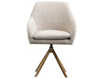 Draaistoel Mercure - Taupe Chenille