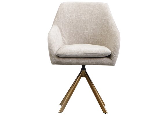 Draaistoel Mercure - Taupe Chenille