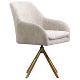 Draaistoel Mercure - Taupe Chenille - Island Pearl 106