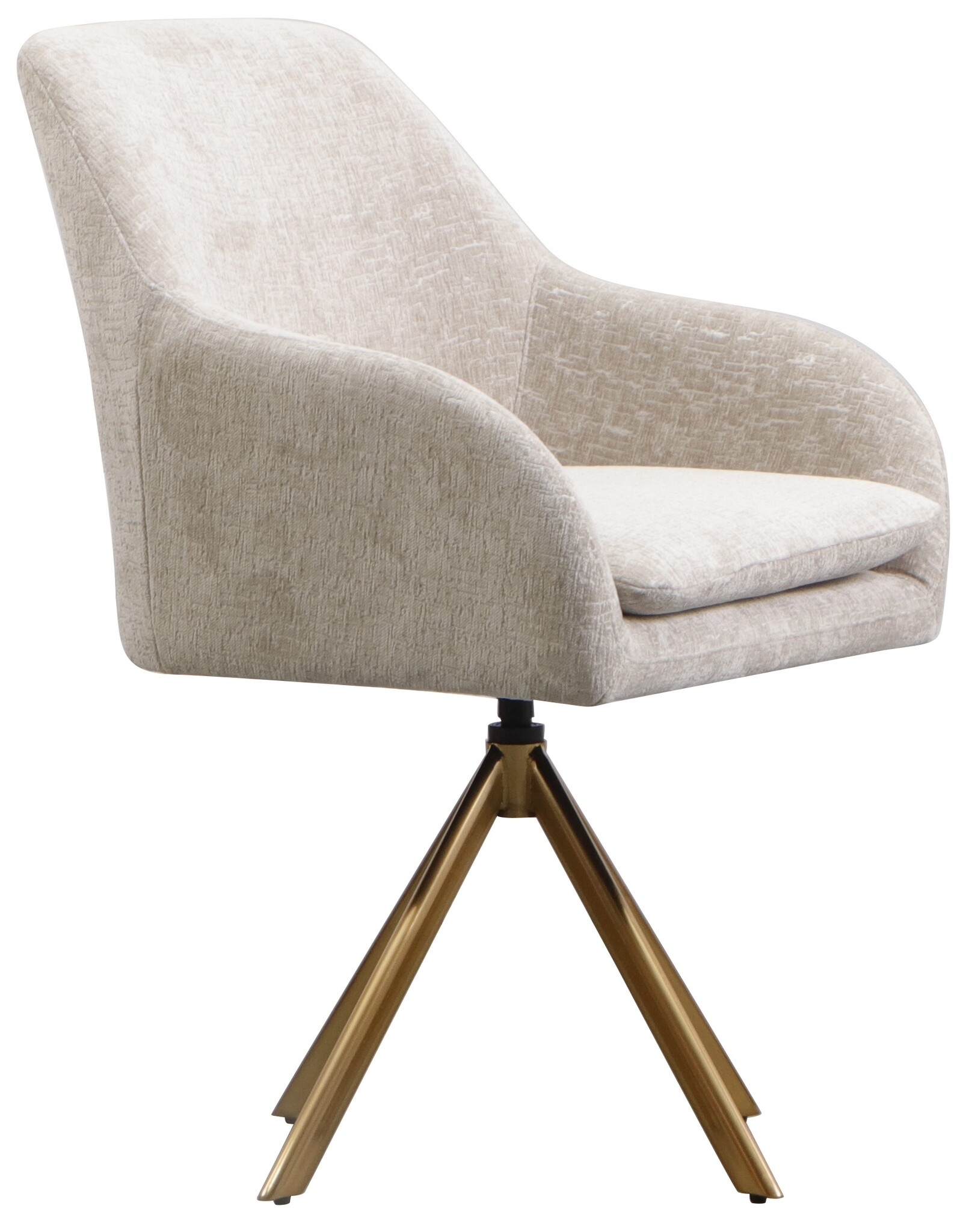 Draaistoel Mercure - Taupe Chenille - Island Pearl 106